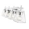 Z-Lite Lauren Vanity, 4-Light, 30.5 In.W x 6.5 In.L x 8.5 In.H, Chrome/Clear 819-4V-CH - alternate 4